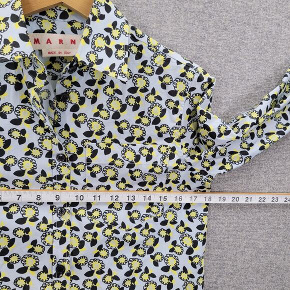 MARNI WOMENS BUTTON DOWN SHIRT, SIZE 38 - Picture 7 of 8
